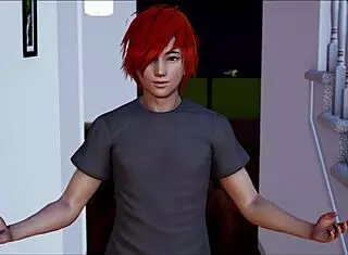 In this game, she shows off her big tits and ass, fulfilling my real desire.