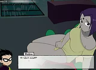 18Titans Part 11 - Raven's Boobjob