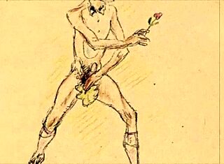 Vintage retro erotiske illustrationer fra hentai anime æra