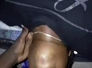 why is this big booty midget sneaking in my house for sloppy ebony fucking?