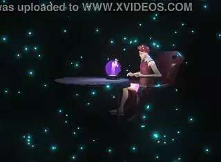 Busty girls in 3D cartoon threesome.