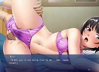 mob girl is a big pervert in this hentai game