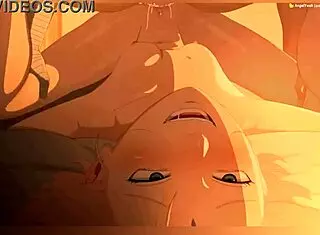 Naruto and Sakura clash in a wild animated showdown of epic moves.