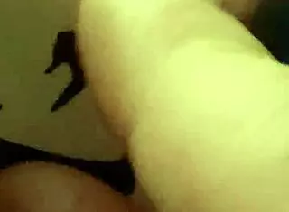 In the bdsm dungeon, ifoslave adds fake tattoos to his cock for his master