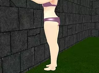 Plump Girl Plays Tennis