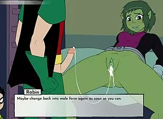 18Titans Part 11 - Raven's Boobjob