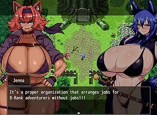 Horny adventurer karen gets aroused by the scent of a sweaty man in this enticing hentai anime part 2