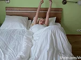 big tits blonde gets pussy filled with cum