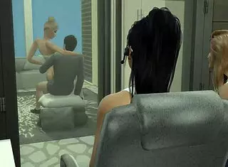 The Sims 4 office explodes with outdoor music and rough group fun