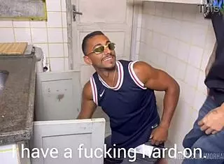 the hot plumber neighbor showed up and he's so sexy, bent over for doggystyle 😍