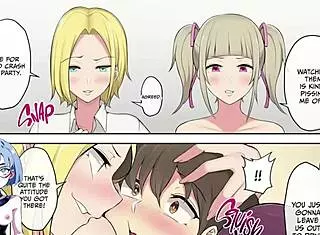 Imaizumi's house is a place for gals to gather 2, featuring hentai anime dating game elements
