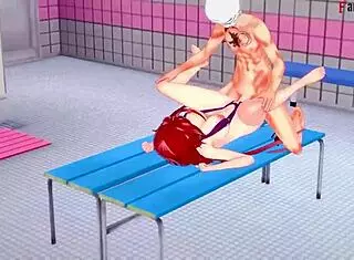 Rias Gremory SEDUCES in the bathroom bikini, leading to wild sex in HS DXD NTR madness 4