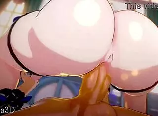 Just chilling with Aether and Furina riding wild in cowgirl style.