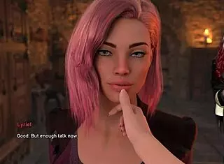 busty elf girls dildoing in steps of debauchery 52