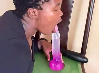 Hot Ebony Solo Dripping Pussy!
