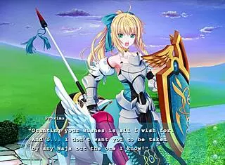 Princess Comforts Dragonwomen In Fan Disc Episode 9. A Heartwarming Moment In The Game.