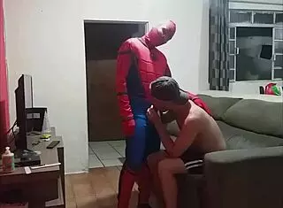 Gay guys swap in dirty halloween fetish