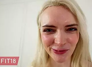 Fit18 - Amber Kawaii - Tall Blonde German Casting POV