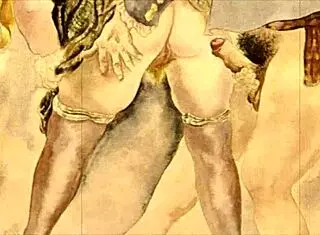 Vintage Erotic Illustration! Retro Antique Hentai Anime Cartoon Delights.