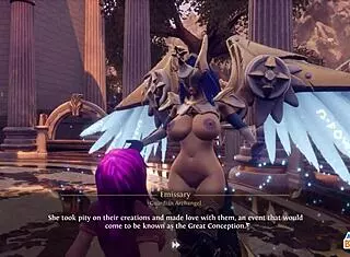 Episode 5: eating the emissary's shaved pussy in breeders of the nephelym. A curvy teen 18+ gets a cumshot.