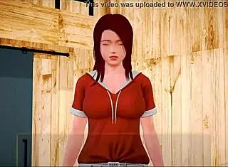 Redhead and Brunette in Homemade Hentai Anime with Big Tits and Ass Scenes