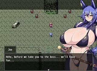 Horny adventurer Karen is cursed to be always horny! Her big tits and ass drive everyone wild.