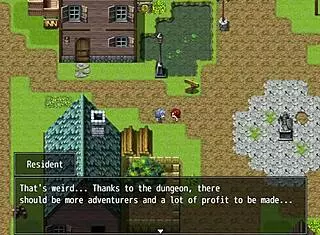 Horny adventurer Karen is cursed to be always horny! Her big tits and ass drive everyone wild.