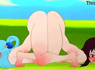 Konosuba Girls With Penises In Train Orgy