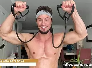 FalconStudios Hunks And Jocks Jerk Off With Monster Cocks Using Big Dildos For Bareback Fucking!