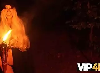 vip4k blonde witch veronica leal performs ritual anal fuck and deepest throat in hentai anime