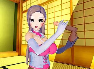 Cute girl slips into maid costume, drives my big cock wild in 3D hentai 83