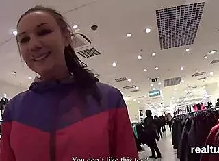 Stellar czech teen 18+ie is seduced in the supermarket and pounded in pov