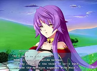 Princess Comforts Dragonwomen In Fan Disc Episode 9. A Heartwarming Moment In The Game.