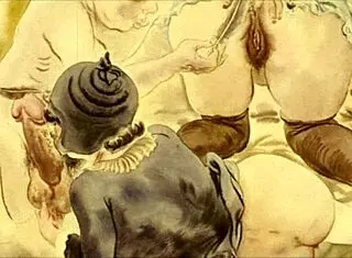 Vintage Erotic Illustration! Retro Antique Hentai Anime Cartoon Delights.