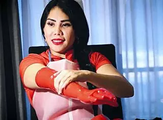 i love this latex glove fetish by dominafire, it's so intense!