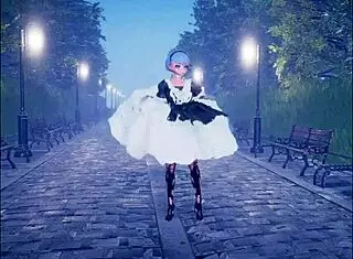 I watch cute anime girl get fucked while dancing