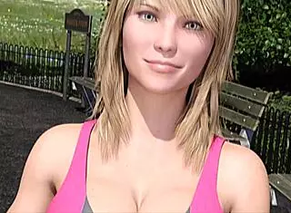 Big City Pleasures 9 Training With Sexy Blonde Katia John Staring At Her Big Boobs