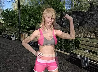 Big City Pleasures 9 Training With Sexy Blonde Katia John Staring At Her Big Boobs