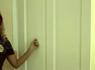 Blonde Police Officer Cosplay Deepthroat And Facial.