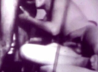 Vintage viktoriánski bisexuáli v retro chlpatých akciách