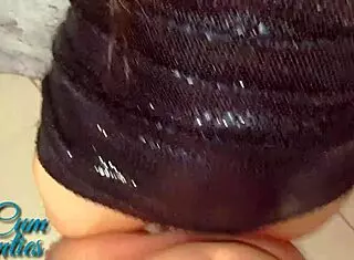 Cum on panties before hitting the nightclub