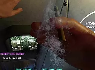 Black Haired Babe Dances in Outfit Before Fucking in 3D Cartoon Game