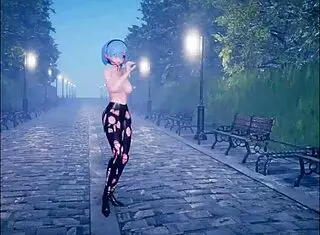 I watch cute anime girl get fucked while dancing