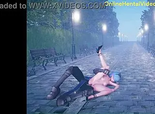 I watch cute anime girl get fucked while dancing