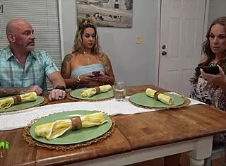 Stepdaughter Misty Meaner sneaks for more than just her phone