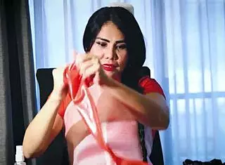 i love this latex glove fetish by dominafire, it's so intense!