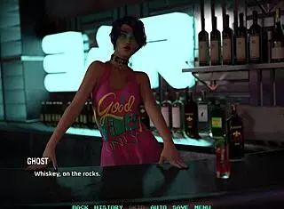 Black Haired Babe Dances in Outfit Before Fucking in 3D Cartoon Game