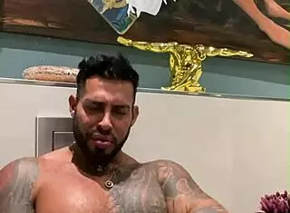 Viktor Rom dances naked then masturbates BBC