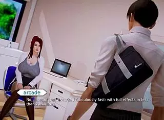 I-I can't believe Rachel's huge tits in Waifu Academy nude scenes!