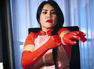 i love this latex glove fetish by dominafire, it's so intense!